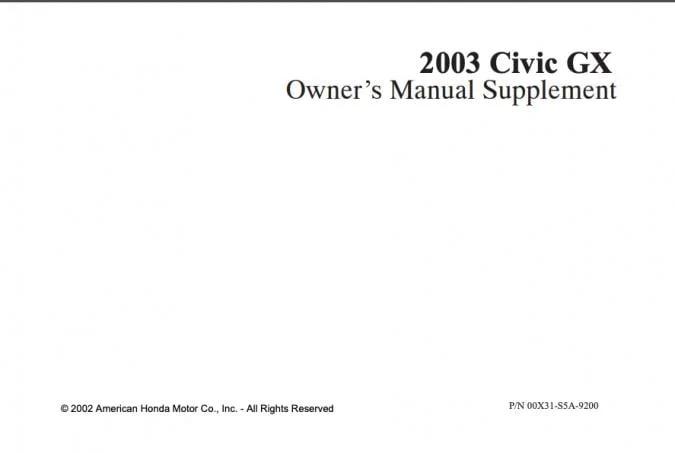 2003 Honda Civic Sedan
