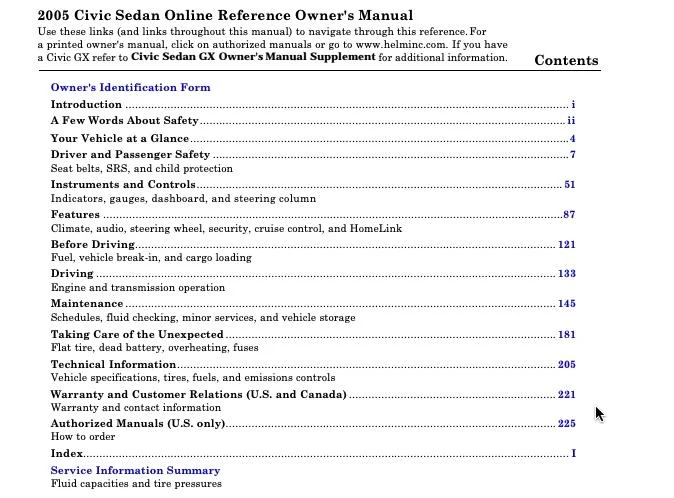 2005 Honda Civic Sedan