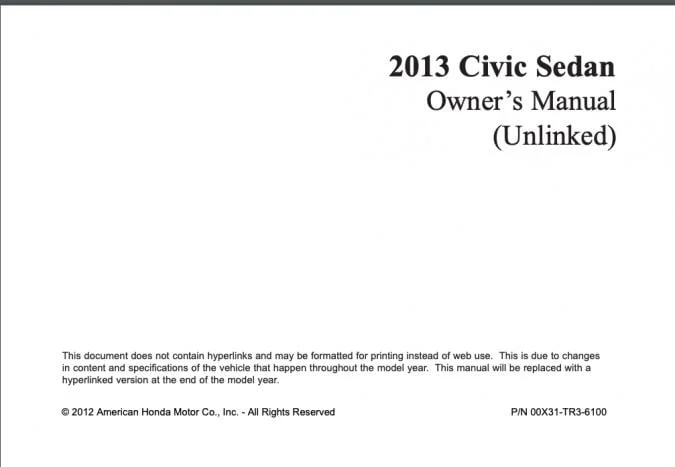 2013 Honda Civic Sedan